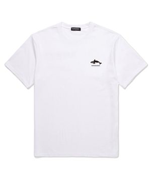 Whale 오버핏 반팔 티셔츠 (VS0040) 화이트