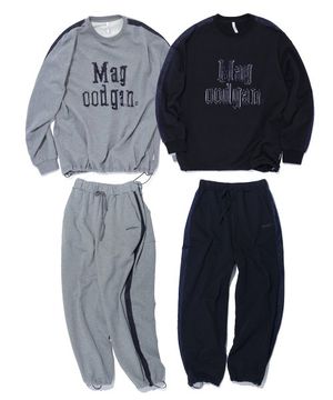 [SET UP] 3321 데님패치워크 오버핏 트랙 스웨트 셋업