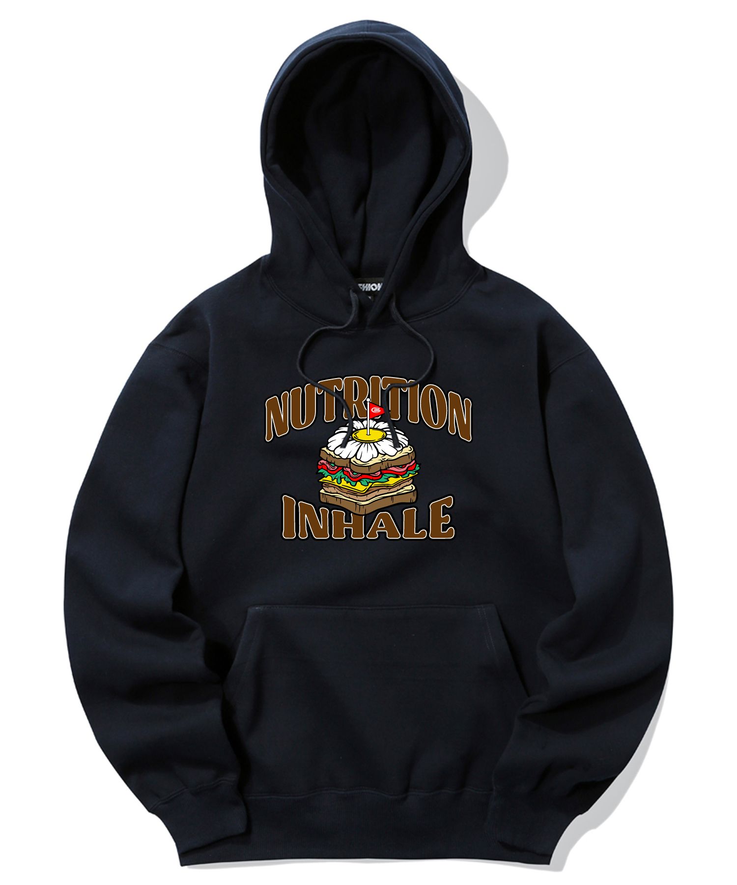TRIPSHION INHALE SANDWICH GRAPHIC フーディー 9colors MUSINSA | TRIPSHION INHALE SANDWICH GRAPHIC Hoodie - Navy