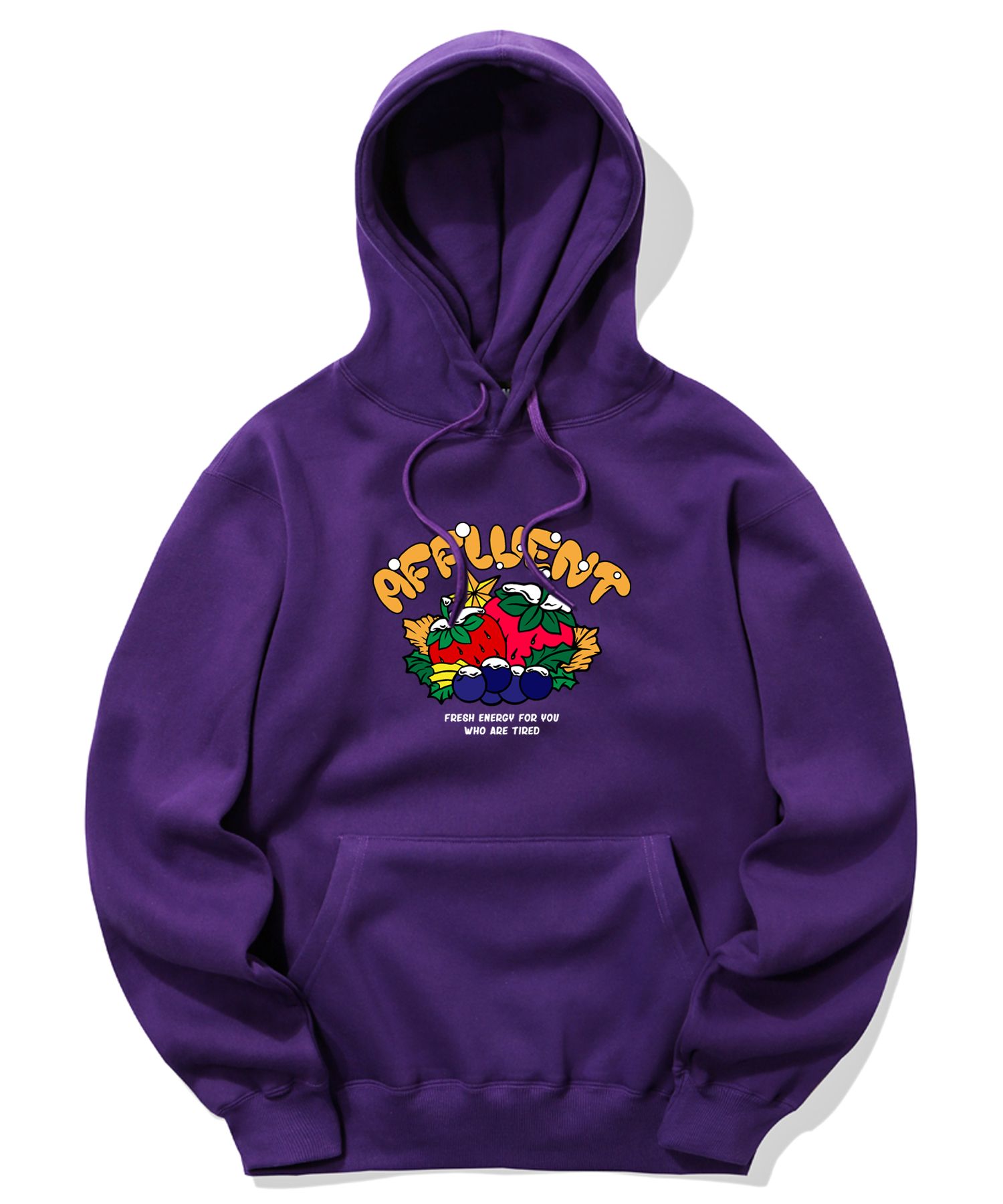 TRIPSHION AFFLUENT FRUITS GRAPHIC フーディー 9colors MUSINSA | TRIPSHION AFFLUENT FRUITS GRAPHIC HOODIE - PURPLE