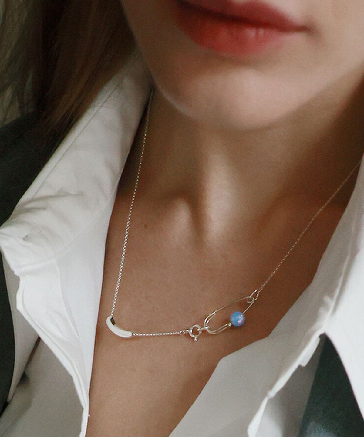 누아보(NUAVO) Fragment opal necklace