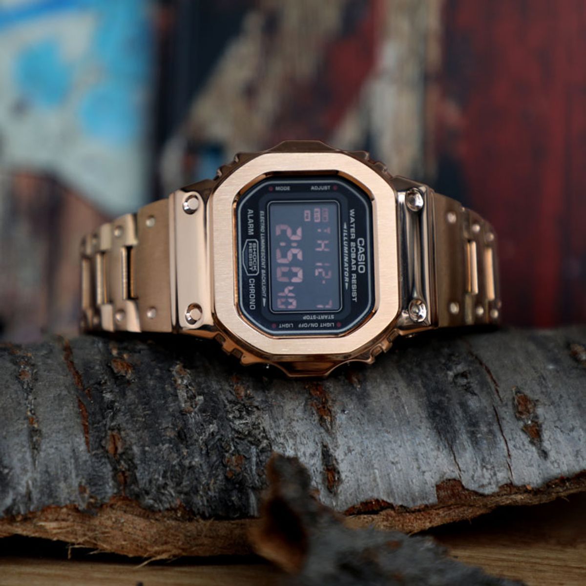 발렌티노 루디(VALENTINO RUDY) 지샥 커스텀 시계 시리즈 DW5600 GWX5600 스퀘어 분리형 로즈골드 메탈케이스 공구포함