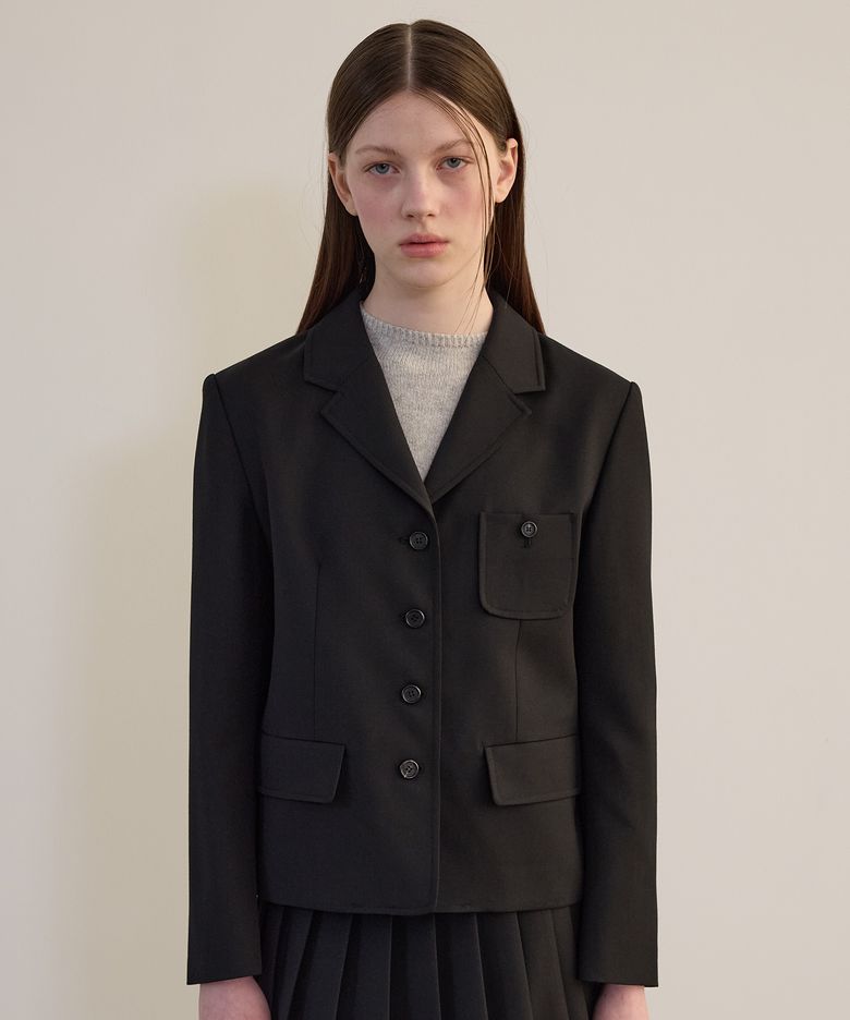 [브랜드위크 20%쿠폰] VINTAGE WOOL JACKET BLACK