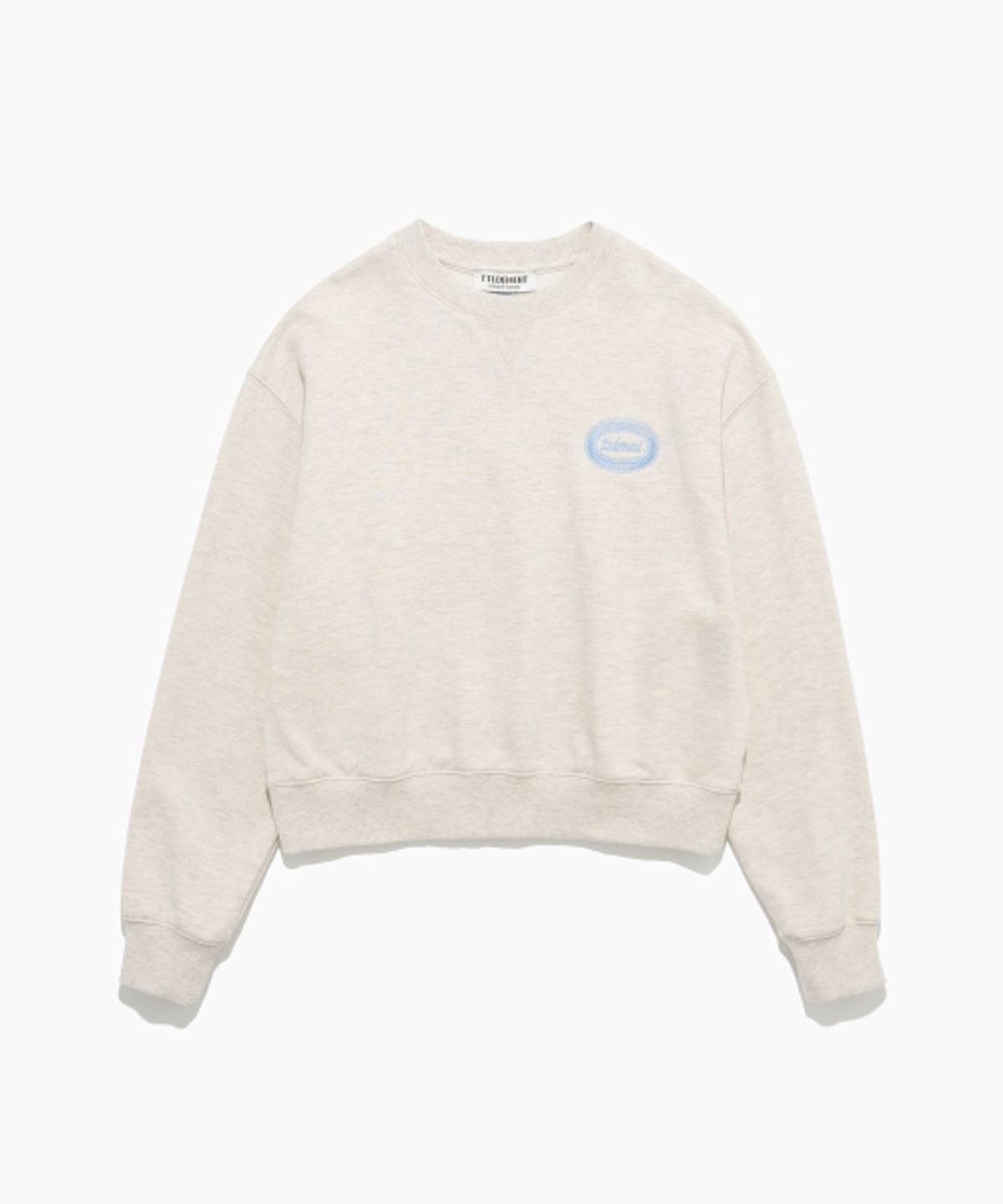 튜드먼트(TTUDEMENT) EMBLEM SWEATSHIRT OATMEAL