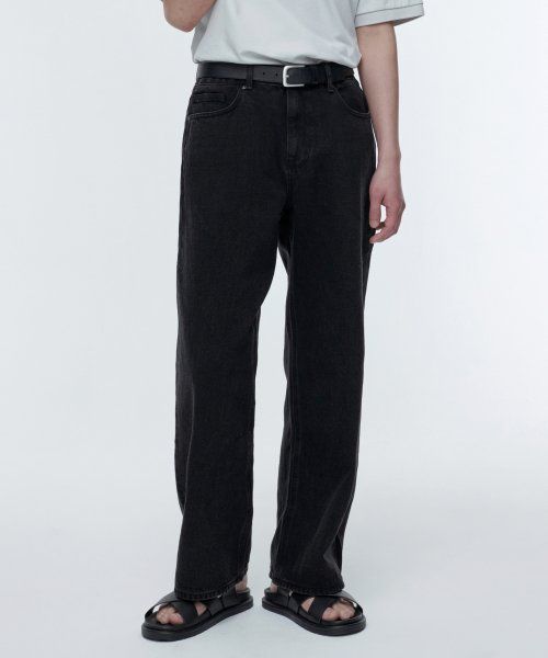 ★MUSINSA STANDARD★ Big wide denim pants black MMDNP520-BK MUSINSA | MUSINSA STANDARD Big Wide Denim Pants [Black]