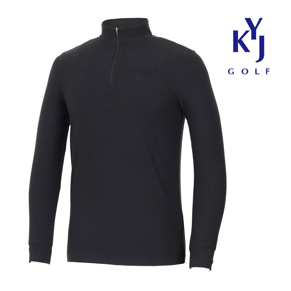 김영주 골프(KIM YOUNG JOO GOLF) 남성 소프트터치 기모 반집업 티셔츠 KOWMTS03