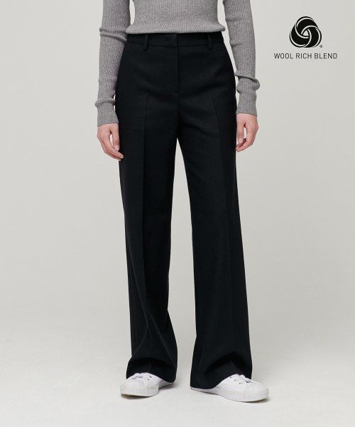 MUSINSA | MUSINSA STANDARD WOMAN Womens wool flannel wide slacks