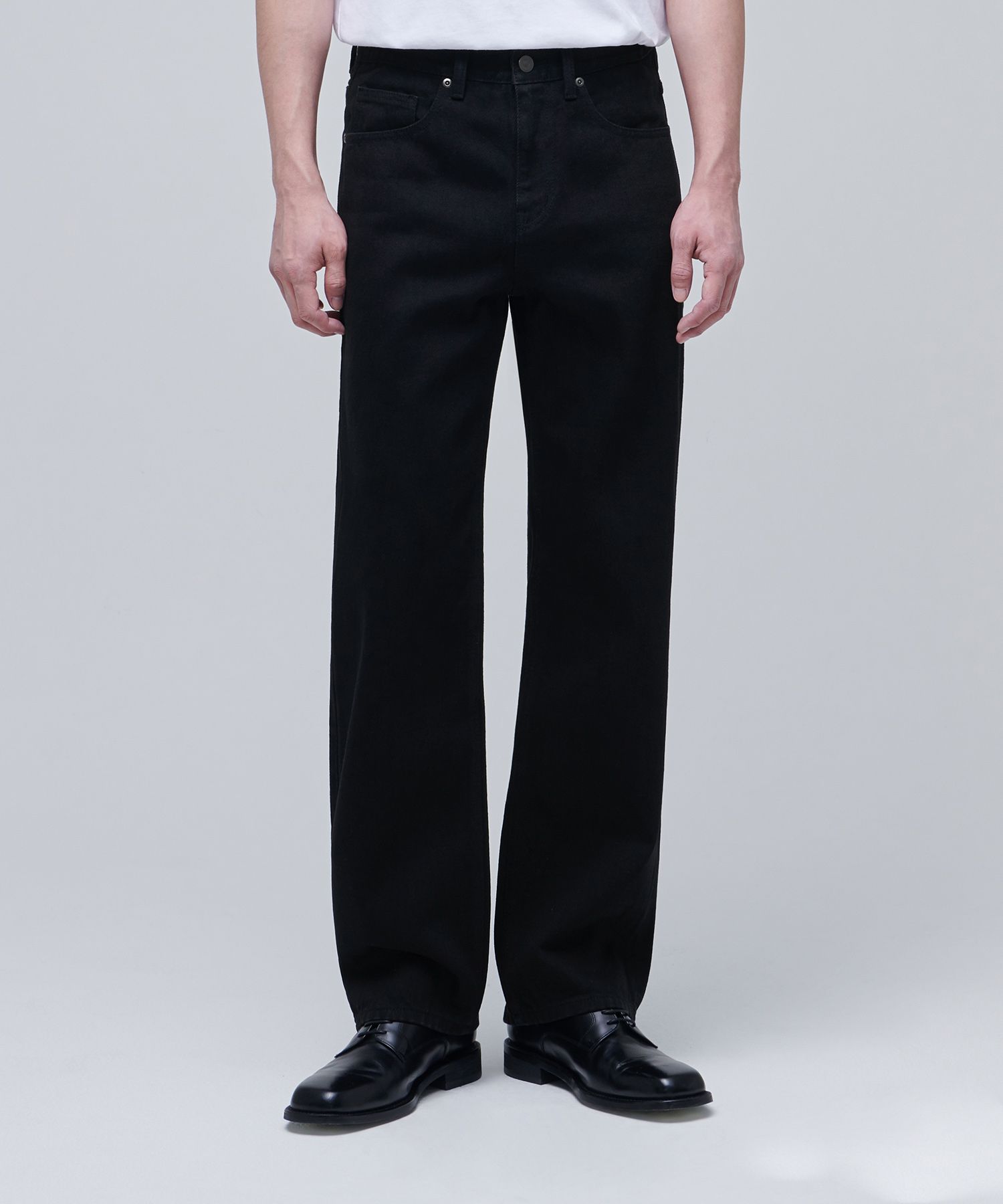 MUSINSA | MUSINSA STANDARD Straight Denim Pants [Black]