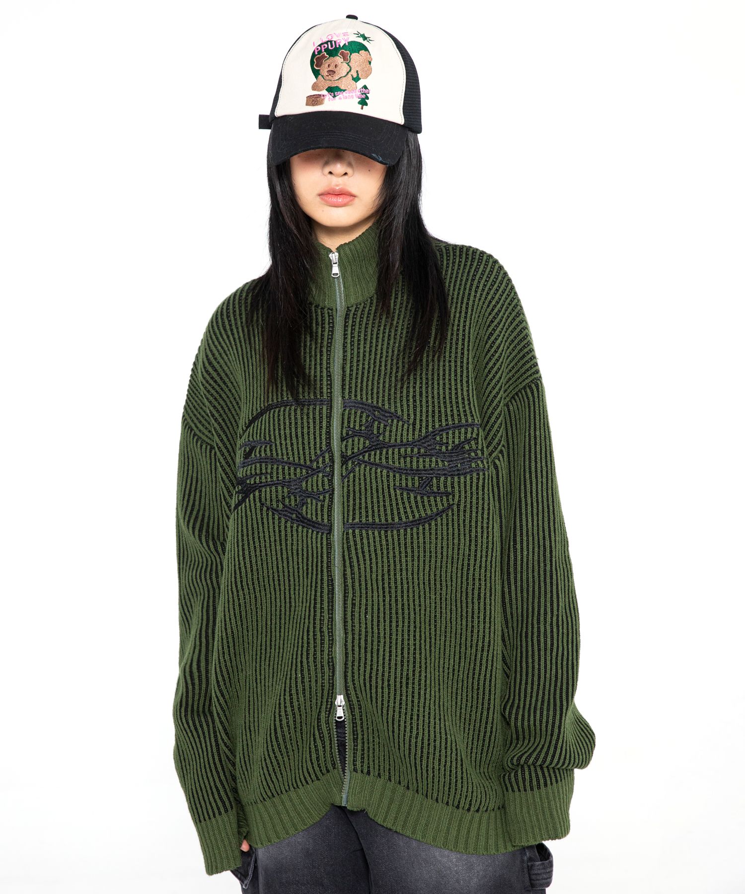アウターその他 XTONZ XTK089 Tribal half turtleneck knit zip-up BLACK xtk089 MUSINSA | XTONZ XTK089 Tribal half turtleneck knit zip-up