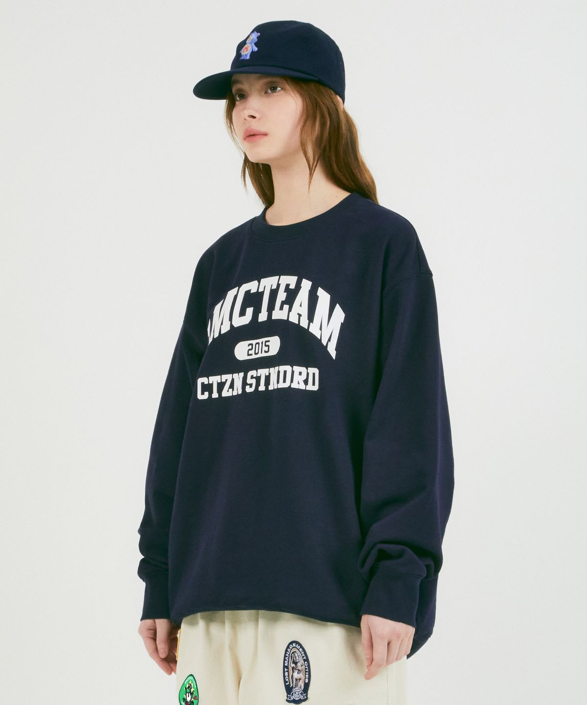 엘엠씨(LMC) TEAM ARCH COLLEGE SWEATSHIRT navy