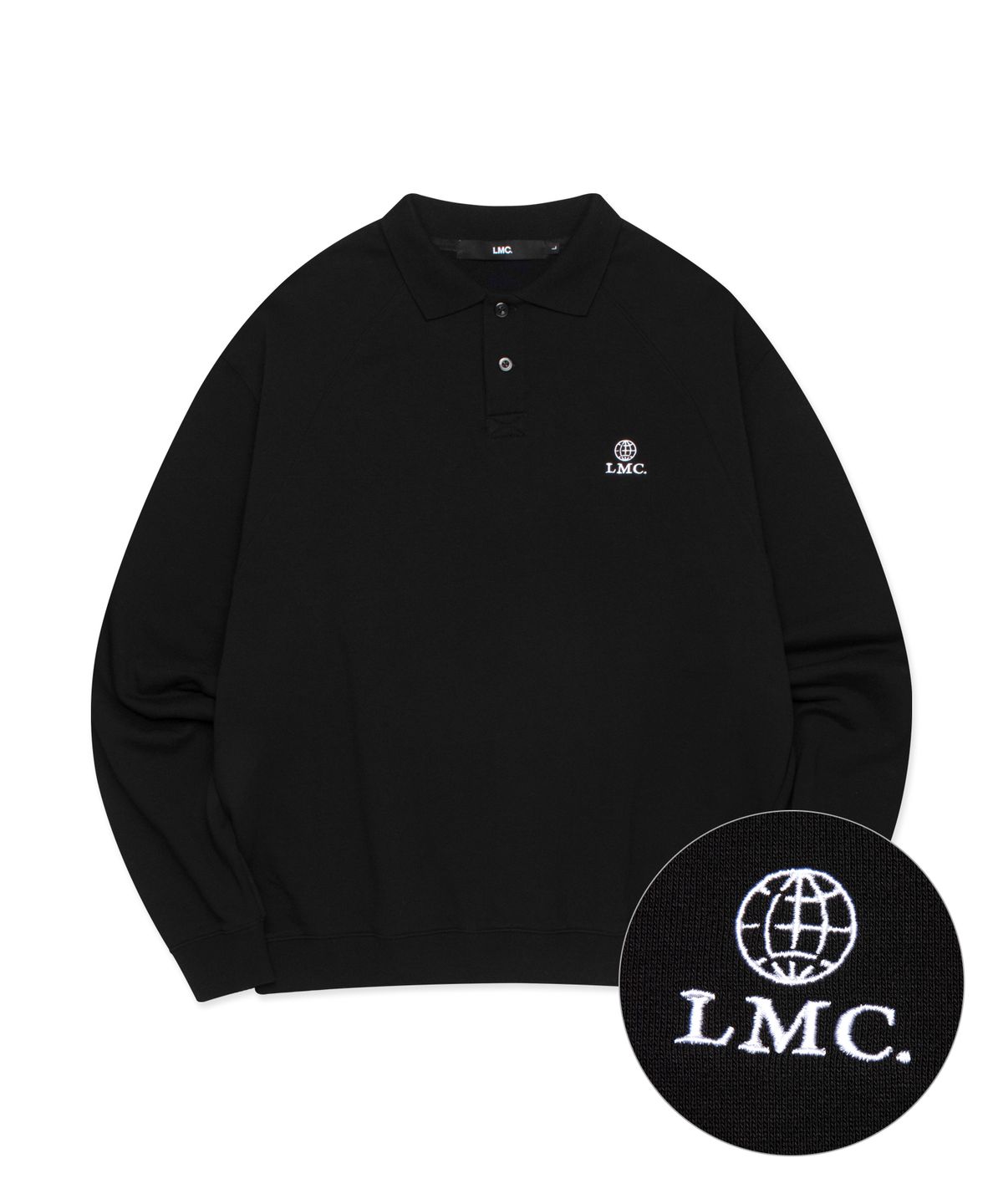 엘엠씨(LMC) LUX GLOBE COLLAR SWEATSHIRT black