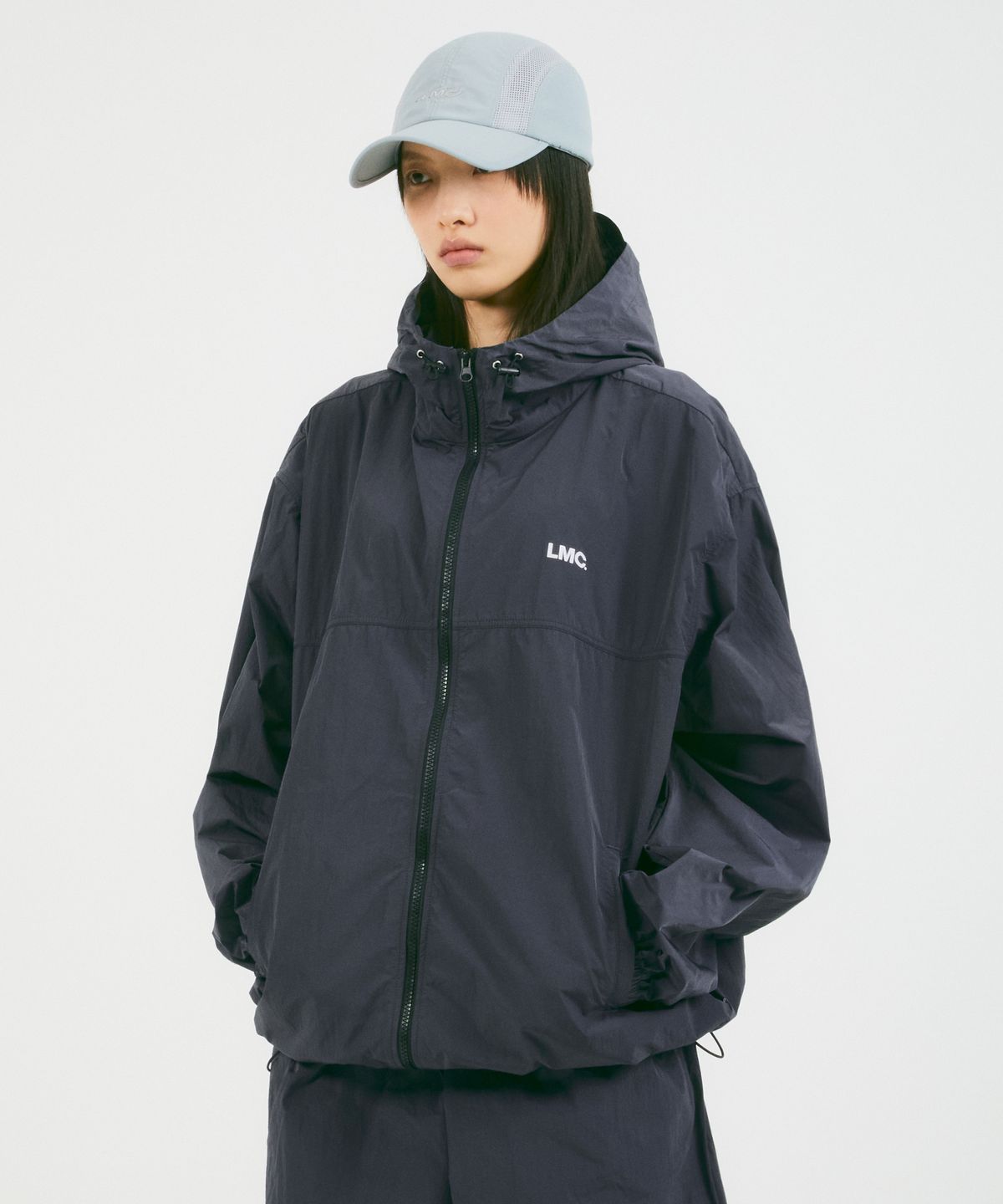 엘엠씨(LMC) OG NYLON WINDBREAKER JACKET charcoal