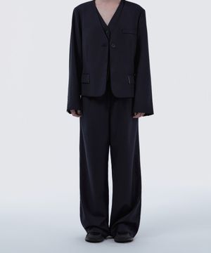 Lydia suit wide pants - Navy