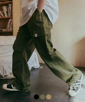 파라슈트 카고 스트링 코튼 팬츠 3COLOR