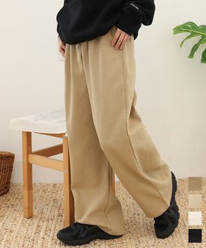 코튼 테이퍼드 와이드 밴딩 치노팬츠 4COLOR