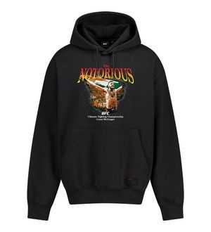 UFC 노토리어스 릴렉스핏 후드티 블랙 U2HDV1306BK