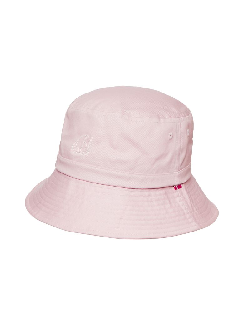 [에센셜] 폴라베어 로고 코튼 버킷햇_PALE PINK