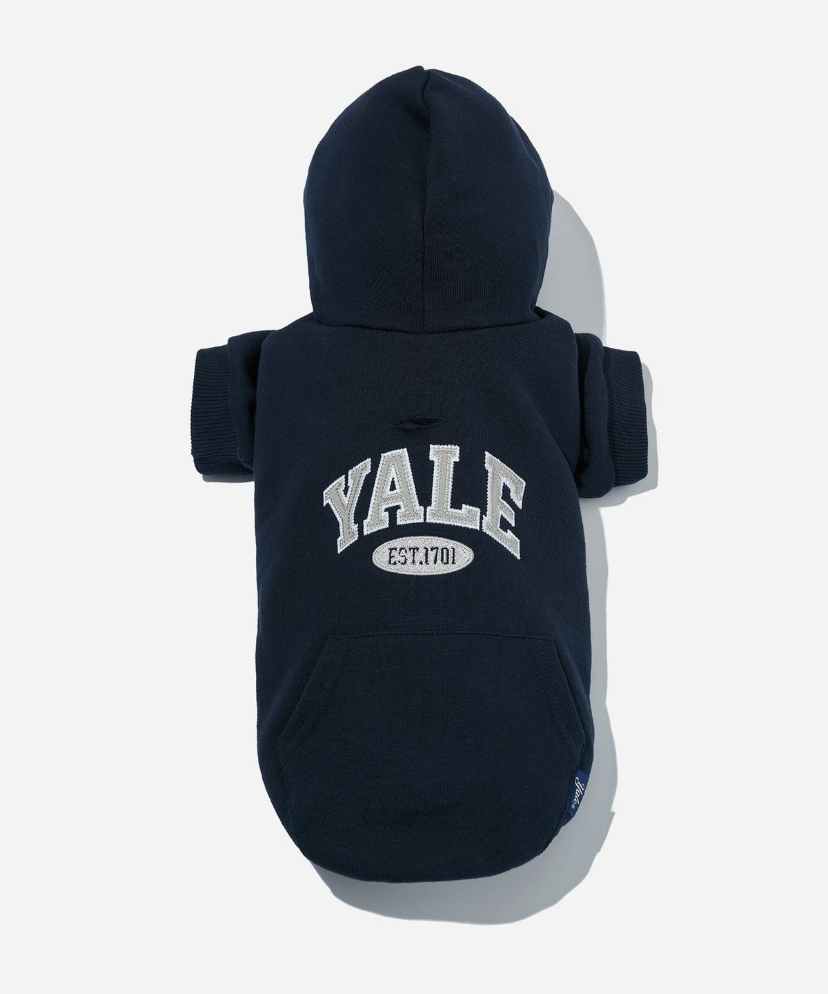 예일(YALE) 투톤아치 도기 후드_네이비