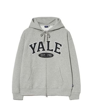 투톤아치 후드집업_그레이