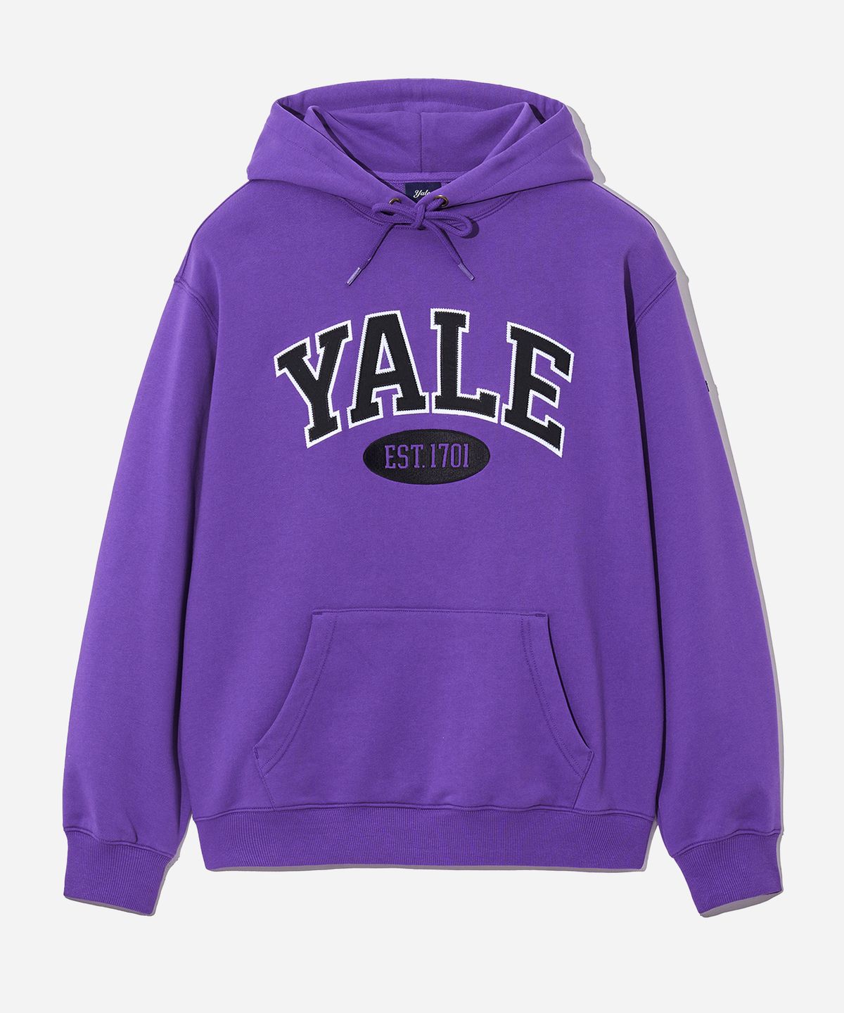예일(YALE) 투톤아치 후드_퍼플