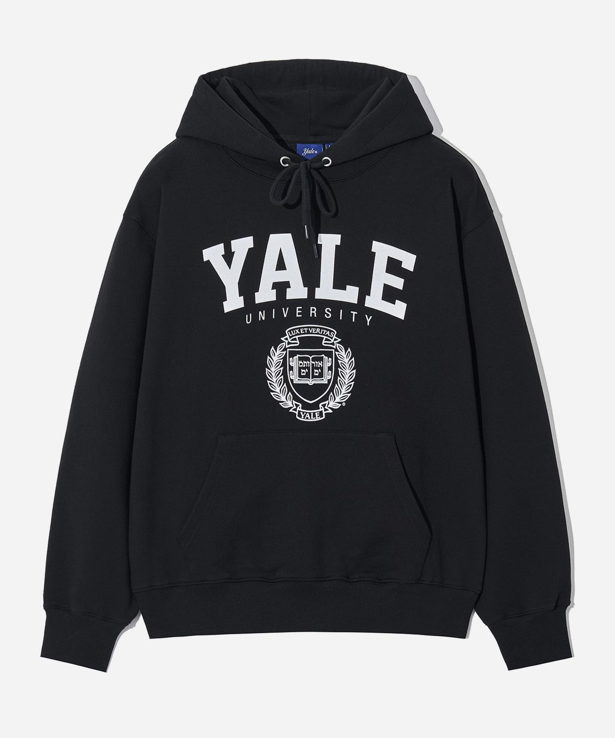 예일(YALE) EMBLEM HOODIE BLACK