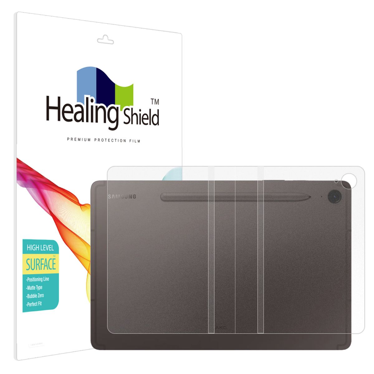 힐링쉴드(HEALINGSHIELD) 갤럭시탭S9 FE 하이레벨 무광 후면보호필름 1매