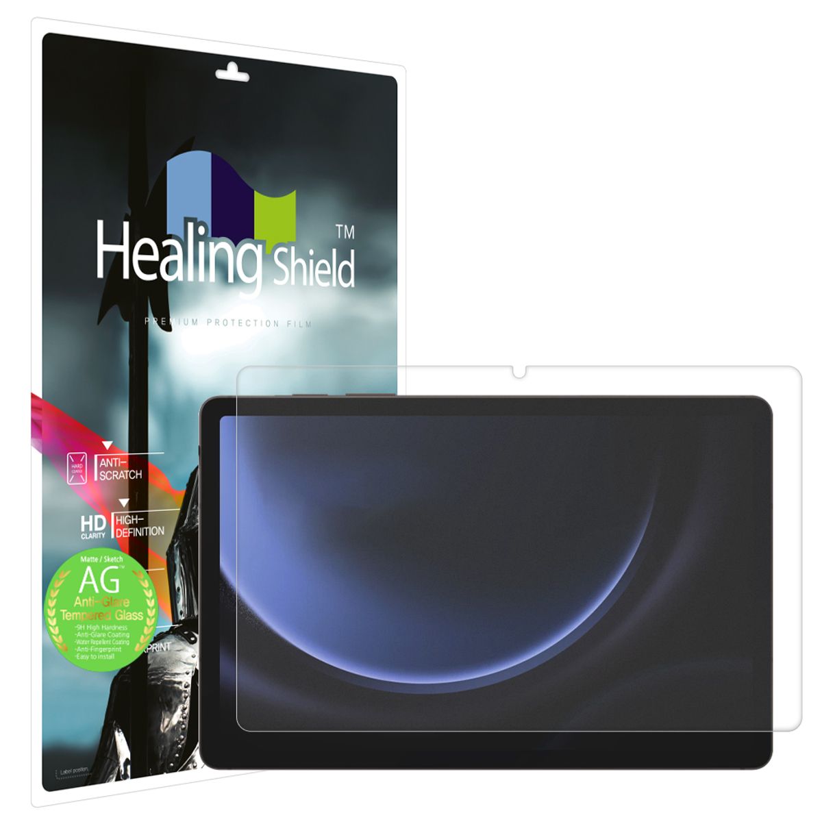 힐링쉴드(HEALINGSHIELD) 갤럭시탭S9 FE 저반사 강화유리필름