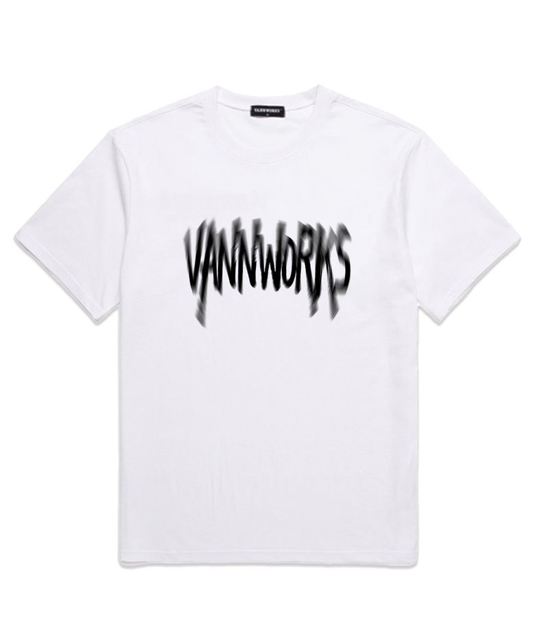 VAGUE LOGO 오버핏 반팔 티셔츠 (VS0044) 화이트