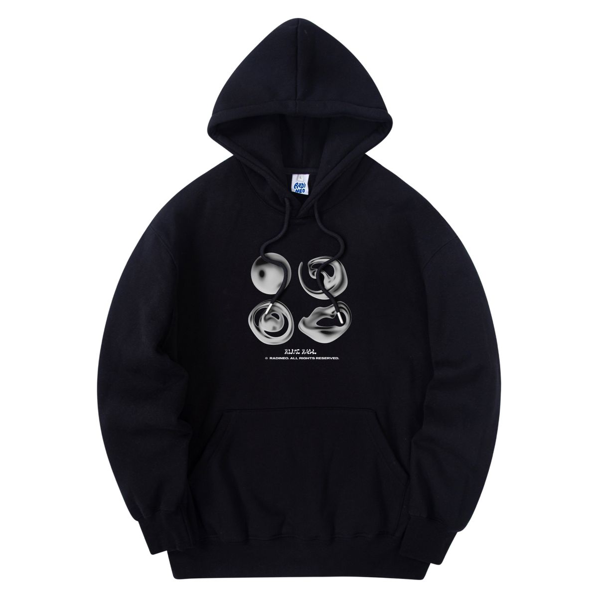 라디네오(RADINEO) 블루 볼 후드 블랙