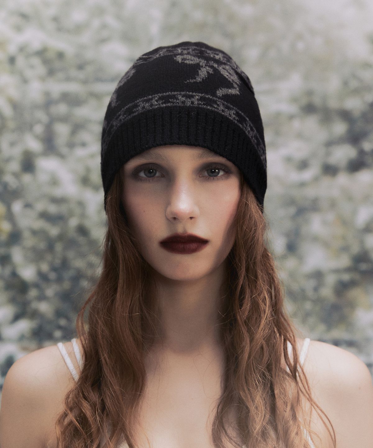 낫노잉(NOTKNOWING) Ribbon JQD Beanie (BLACK)