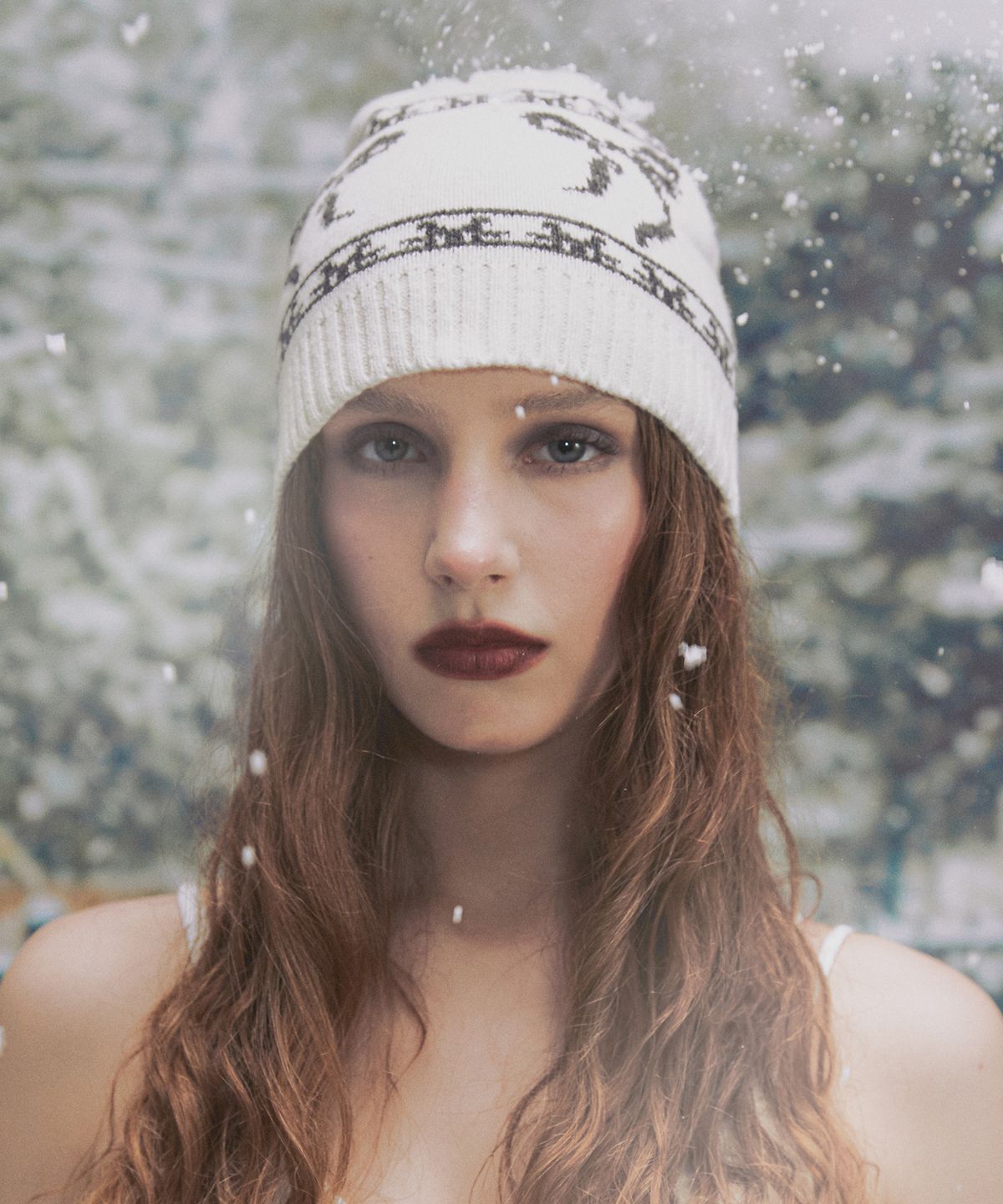 낫노잉(NOTKNOWING) Ribbon JQD Beanie (IVORY)