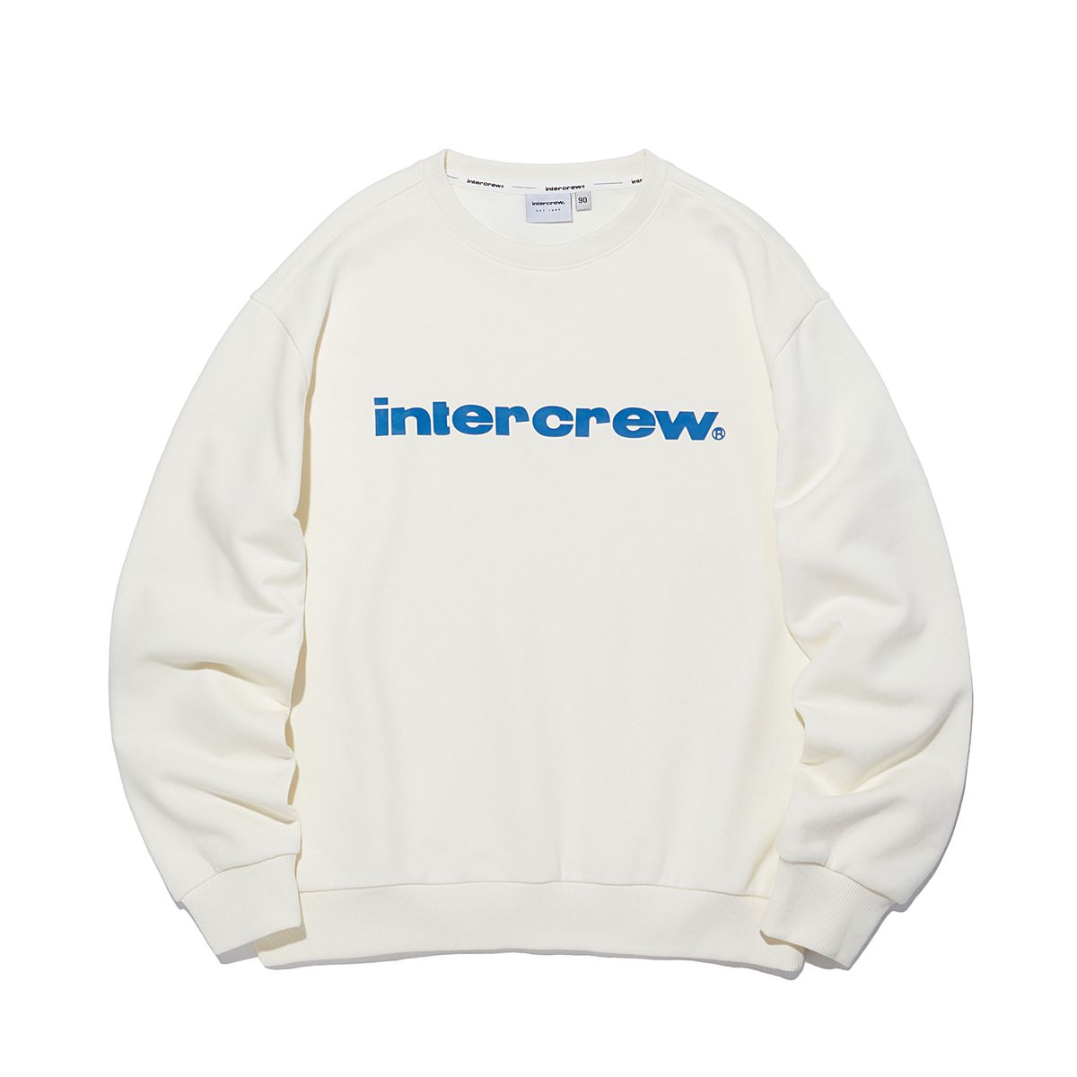인터크루(INTERCREW) [24SS] 인터크루 아카이브 로고 맨투맨 크림 ITY1TM31GCM