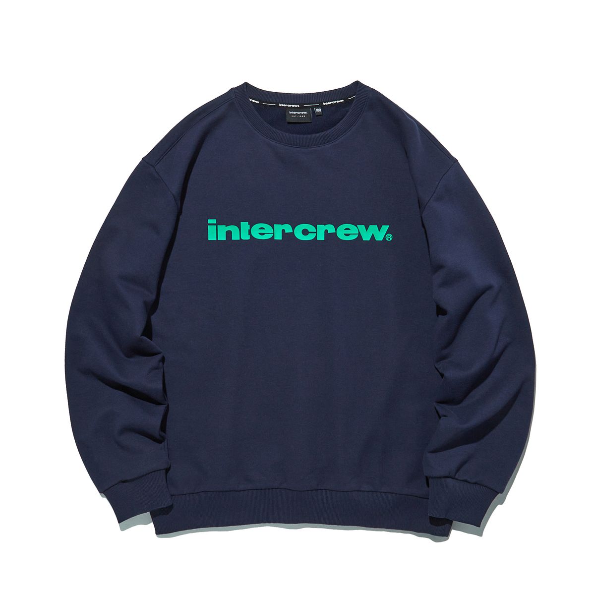 인터크루(INTERCREW) [24SS] 인터크루 아카이브 로고 맨투맨 D네이비 ITY1TM31GDY