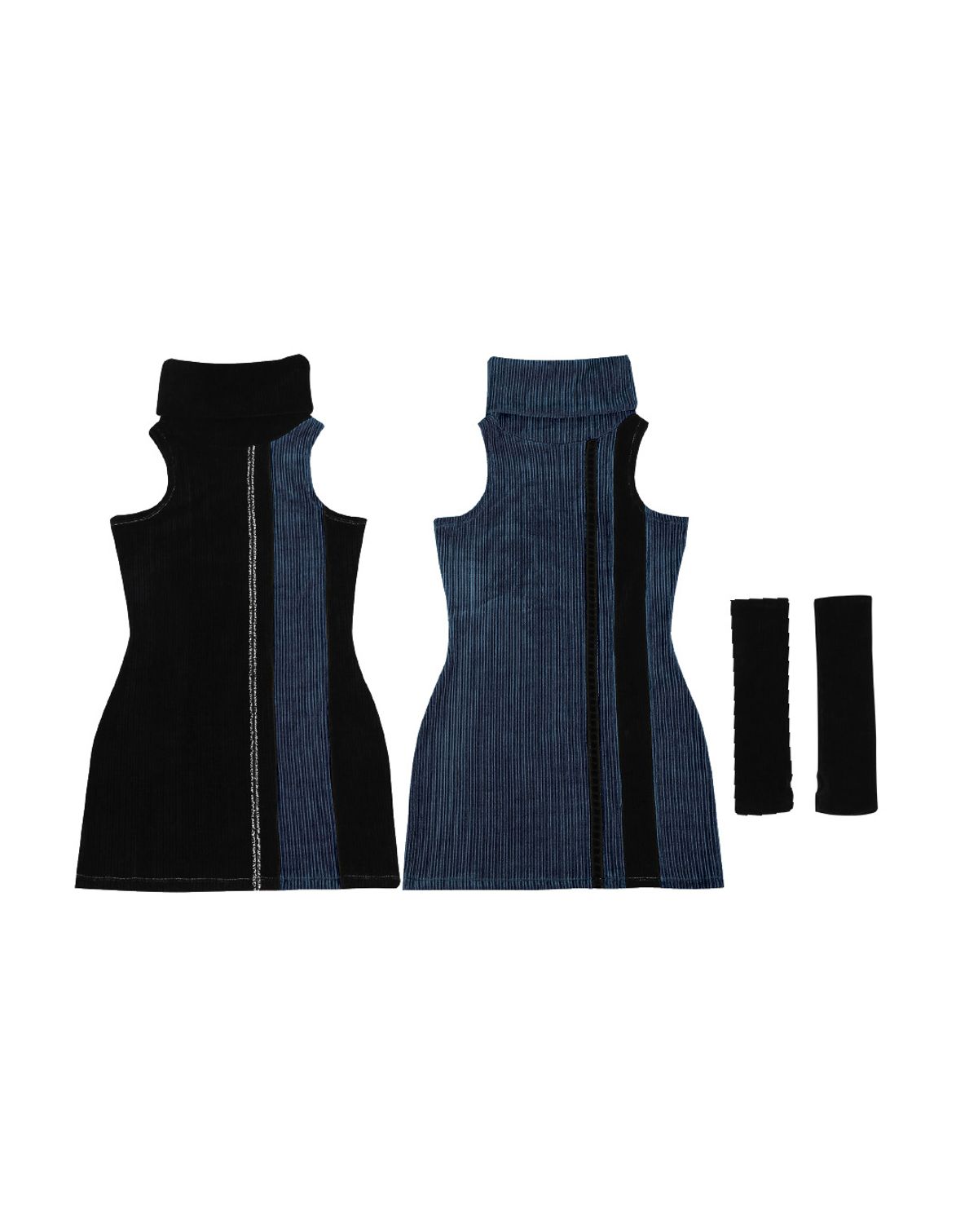 달링유어배드(DARLING, YOU'RE BAD) HOLIDAY TURTLENECK DRESS #BLACK NAVY
