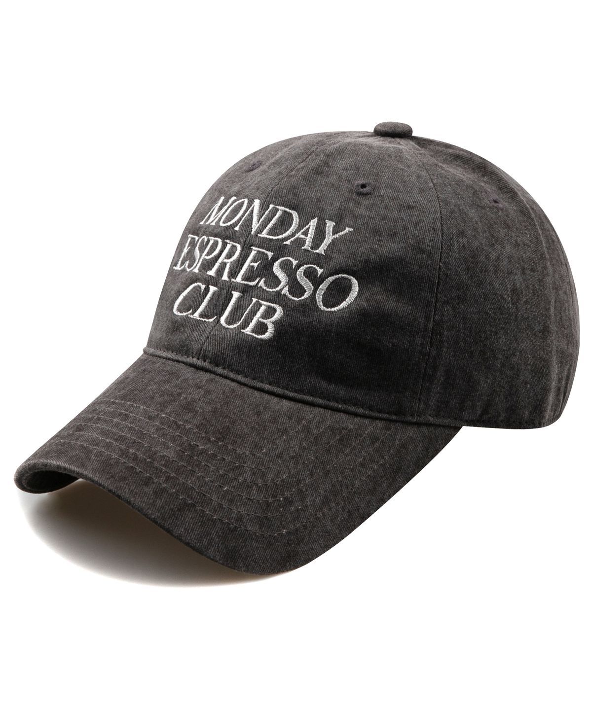윅(WICK) MONDAY ESPRESSO CLUB 피그먼트 볼캡-차콜브라운