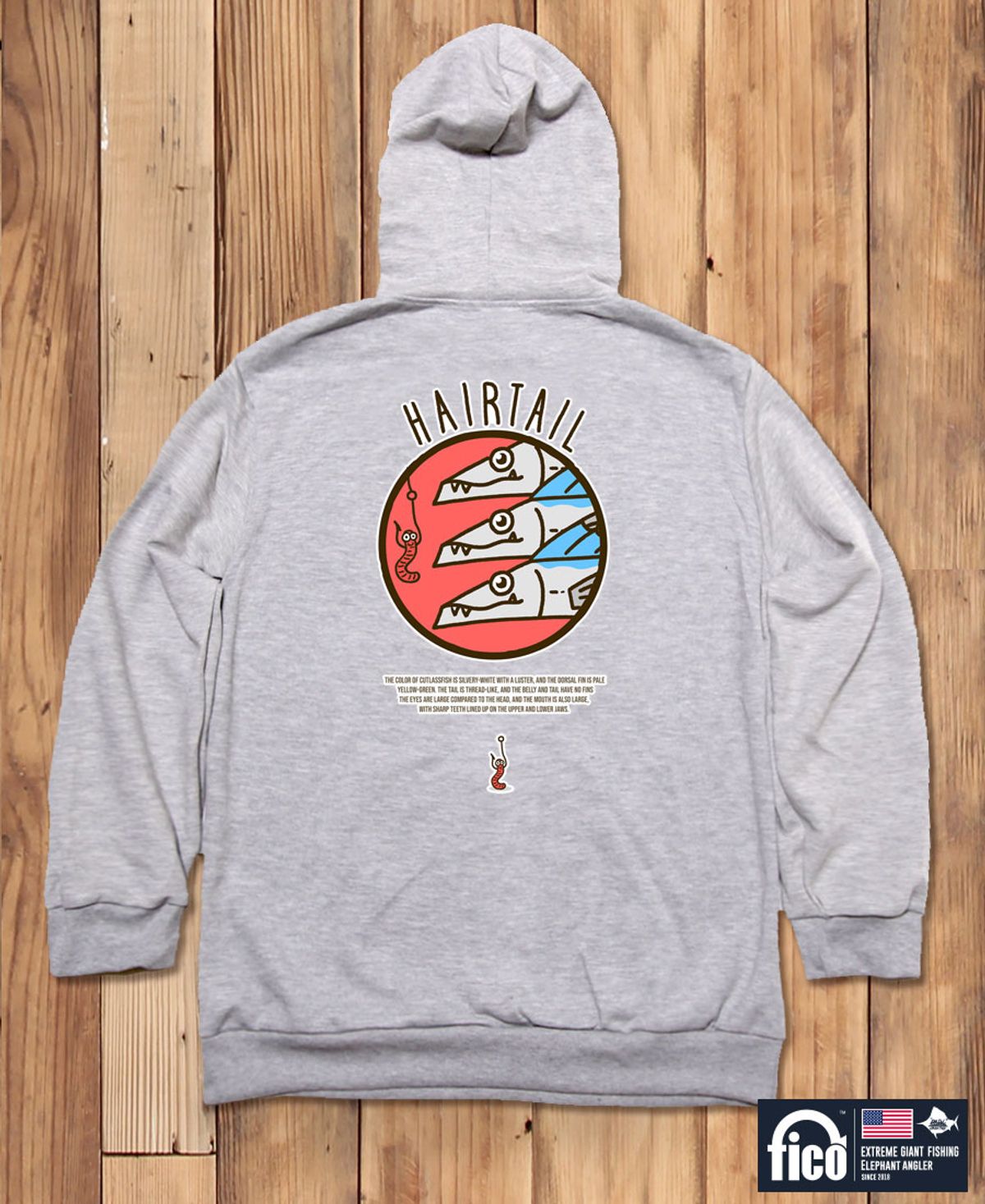 돌돌(DOLDOL) FICO-HOODY-123  익스트림 낚시 브랜드  피코 캐릭터 그래픽 후드티 후디