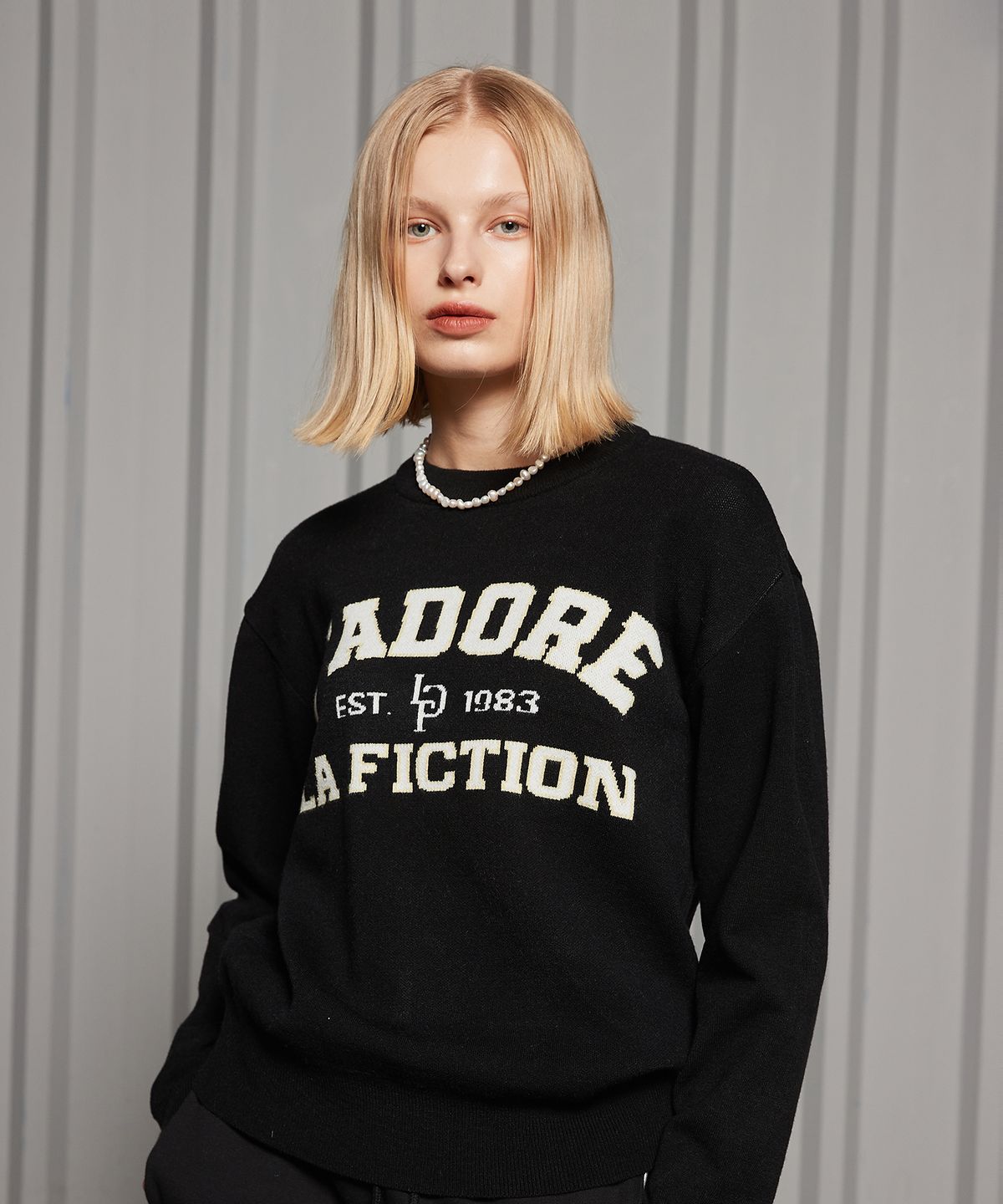 라티젠(LARTIGENT) LR JADORE KNIT(BLACK)