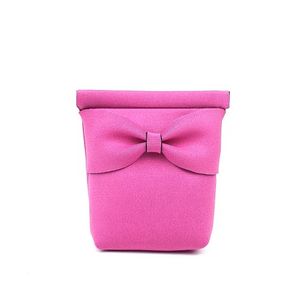 리본파우치- 인디핑크