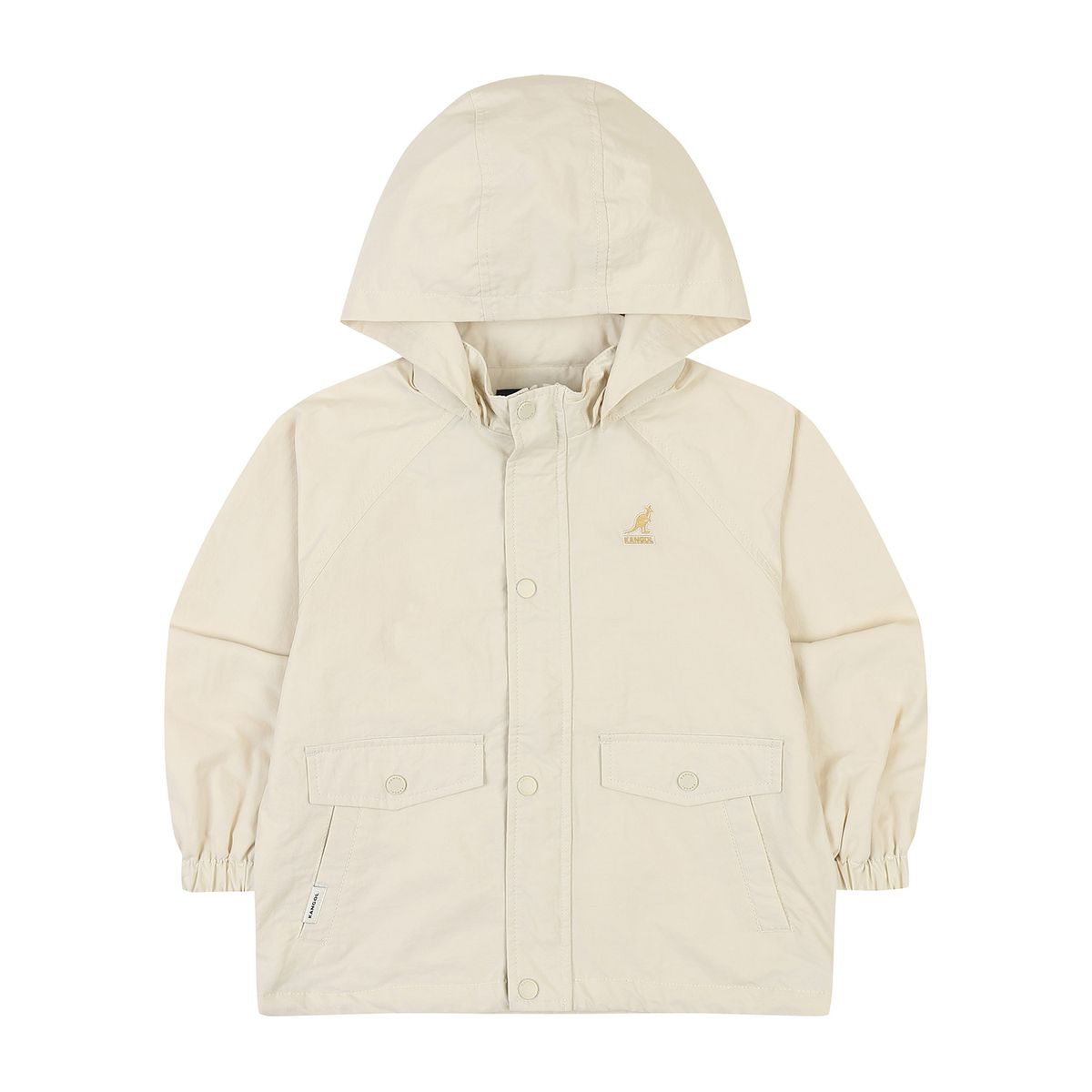 캉골키즈(KANGOL KIDS) 스프링 뉴 컬러 후디드 라이트 점퍼 QA 0005 아이보리/AQACJP00050IV