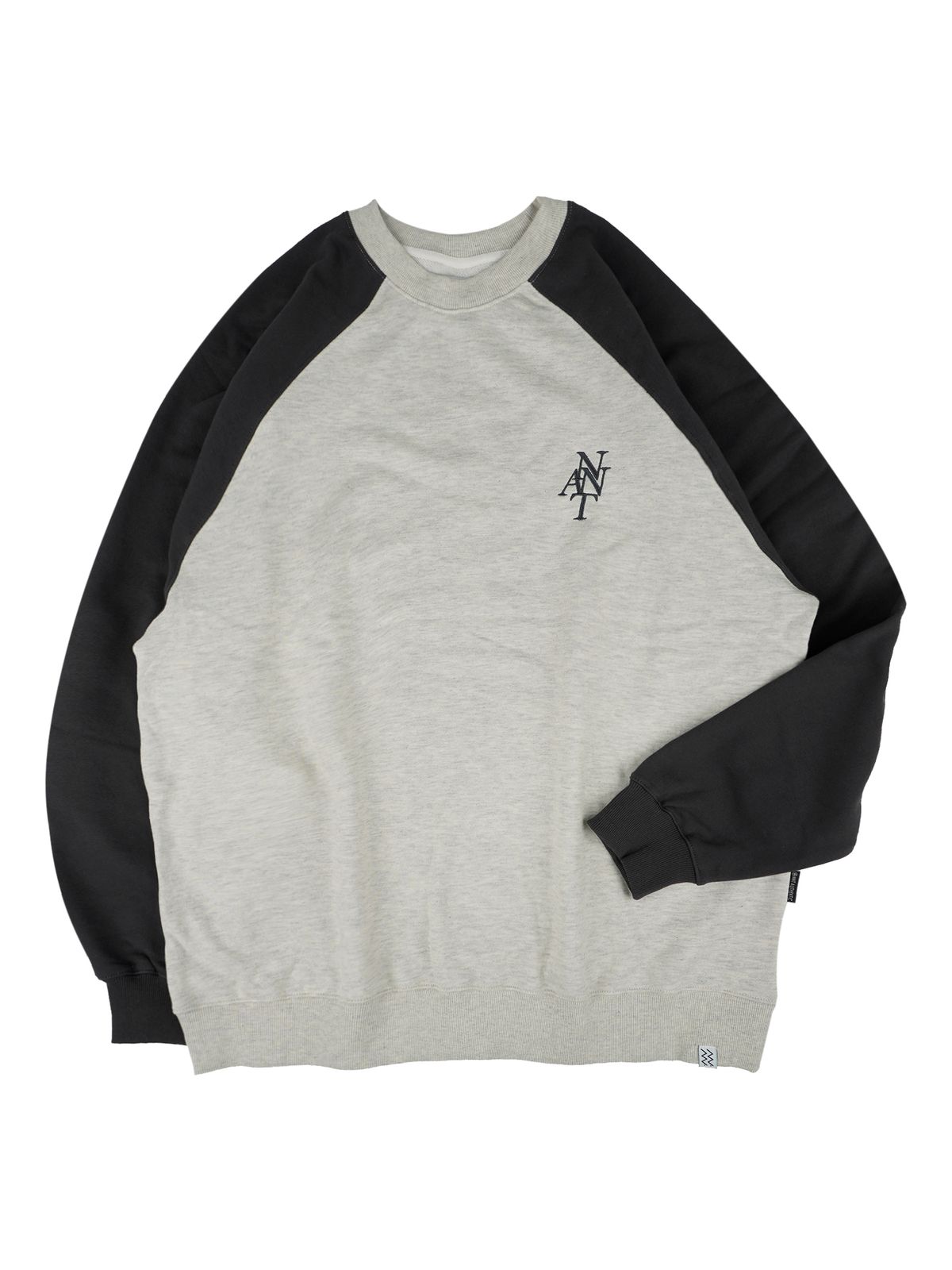 네네츠 어센틱(NENETS AUTHENTIC) OVERFIT NNTA RAGLAN SWEATSHIRTS (darkgrey)