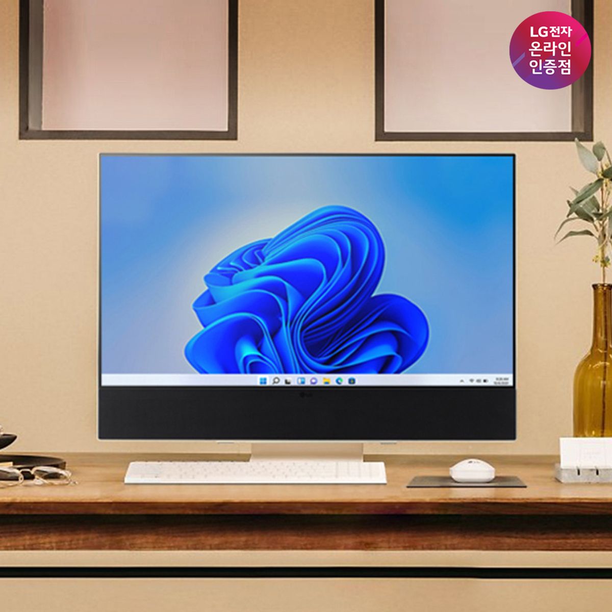 LG전자(LG) 일체형PC 27V70Q-GA70K 27인치 QHD 12세대i7 8GB 256GB win11 올인원 PC 데스크탑 컴퓨터