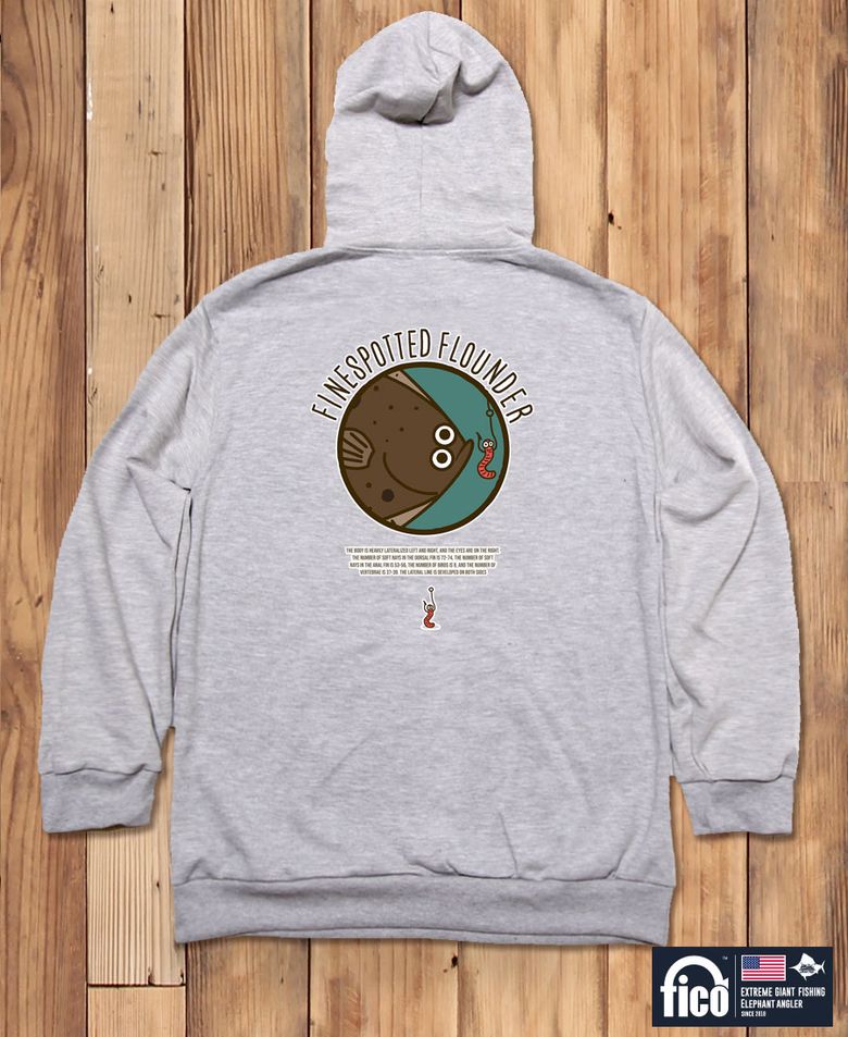 FICO-HOODY-128  익스트림 낚시 브랜드  피코 도다리 캐릭터 그래픽 후드티 후디