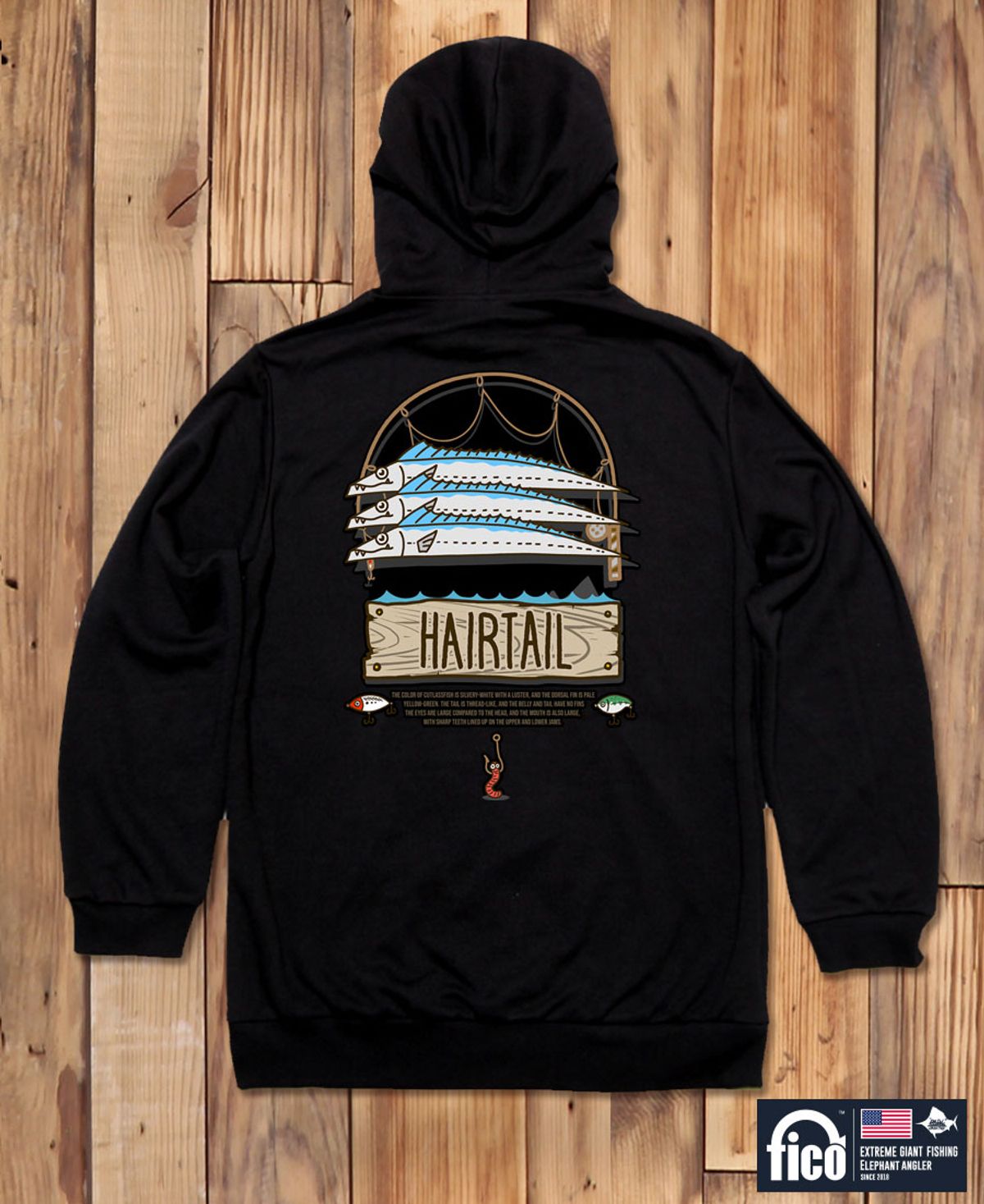 돌돌(DOLDOL) FICO-HOODY-132  익스트림 낚시 브랜드  피코 캐릭터 그래픽 후드티 후디