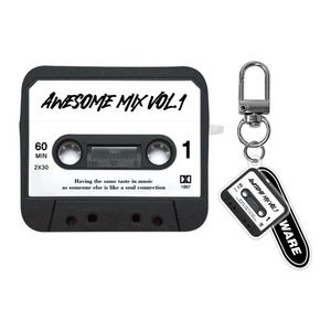 CASSETTE AIRPODS 3 SQUARE CASE_BLACK WHITE
