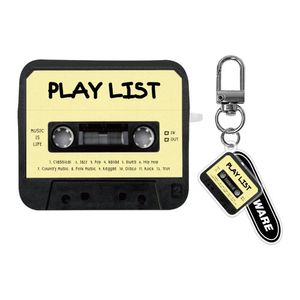CASSETTE AIRPODS 3 SQUARE CASE_BLACK YELLOW