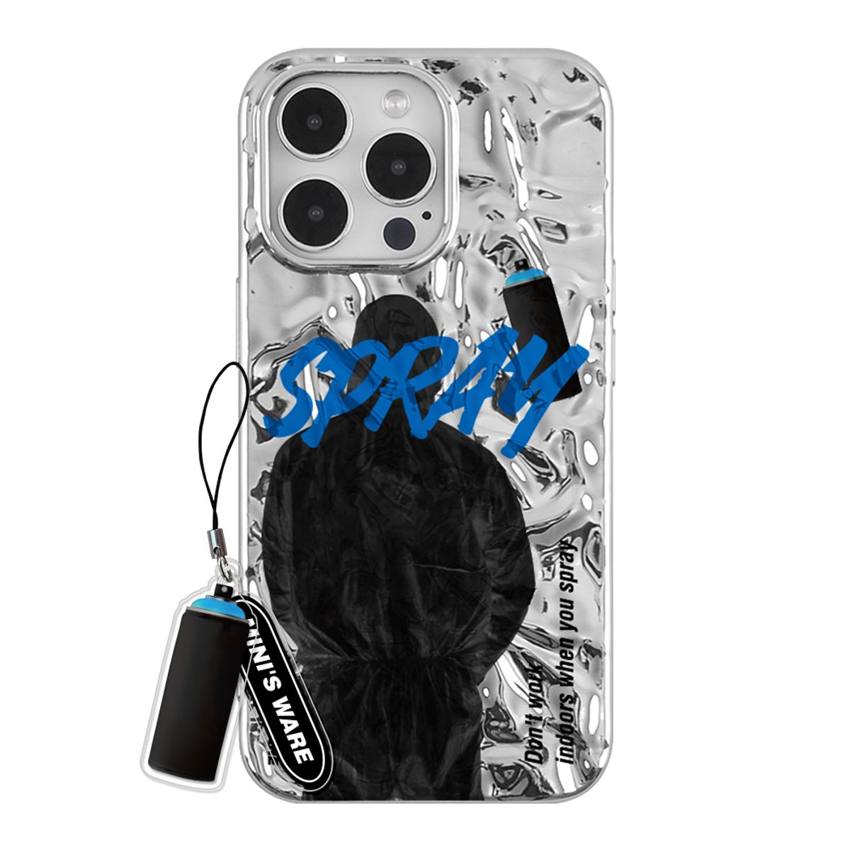 미니스웨어(MINI'S WARE) [아이폰16추가] SPRAY WAVE CASE_BLUE - 후기 | 무신사