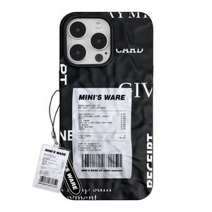 [아이폰16추가] PAPER MATT WAVE CASE_RESHEET BLACK