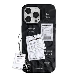 [아이폰16추가] PAPER MATT WAVE CASE_TAG BLACK