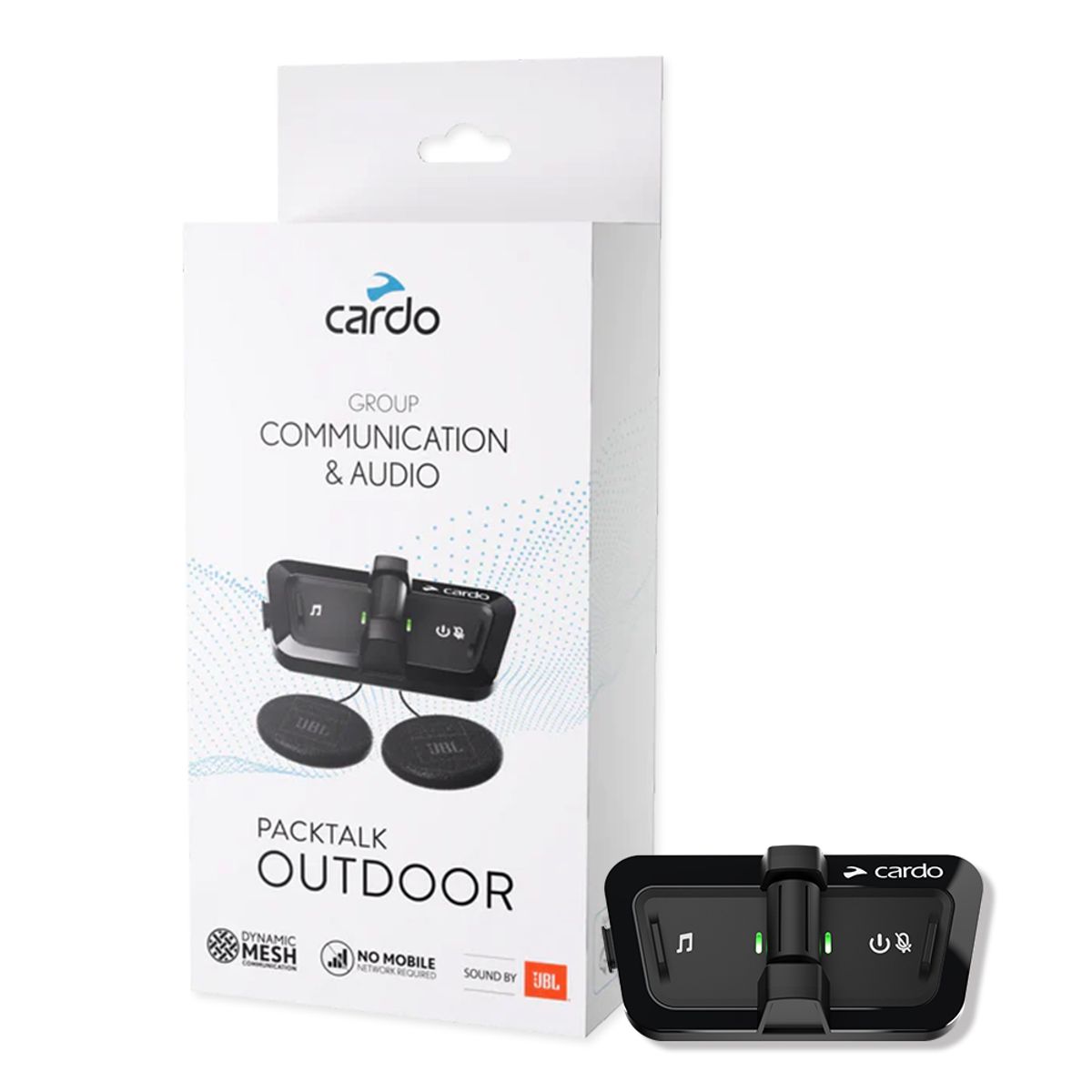 카르도(CARDO) 팩톡 아웃도어 싱글 블랙 헬멧 블루투스
