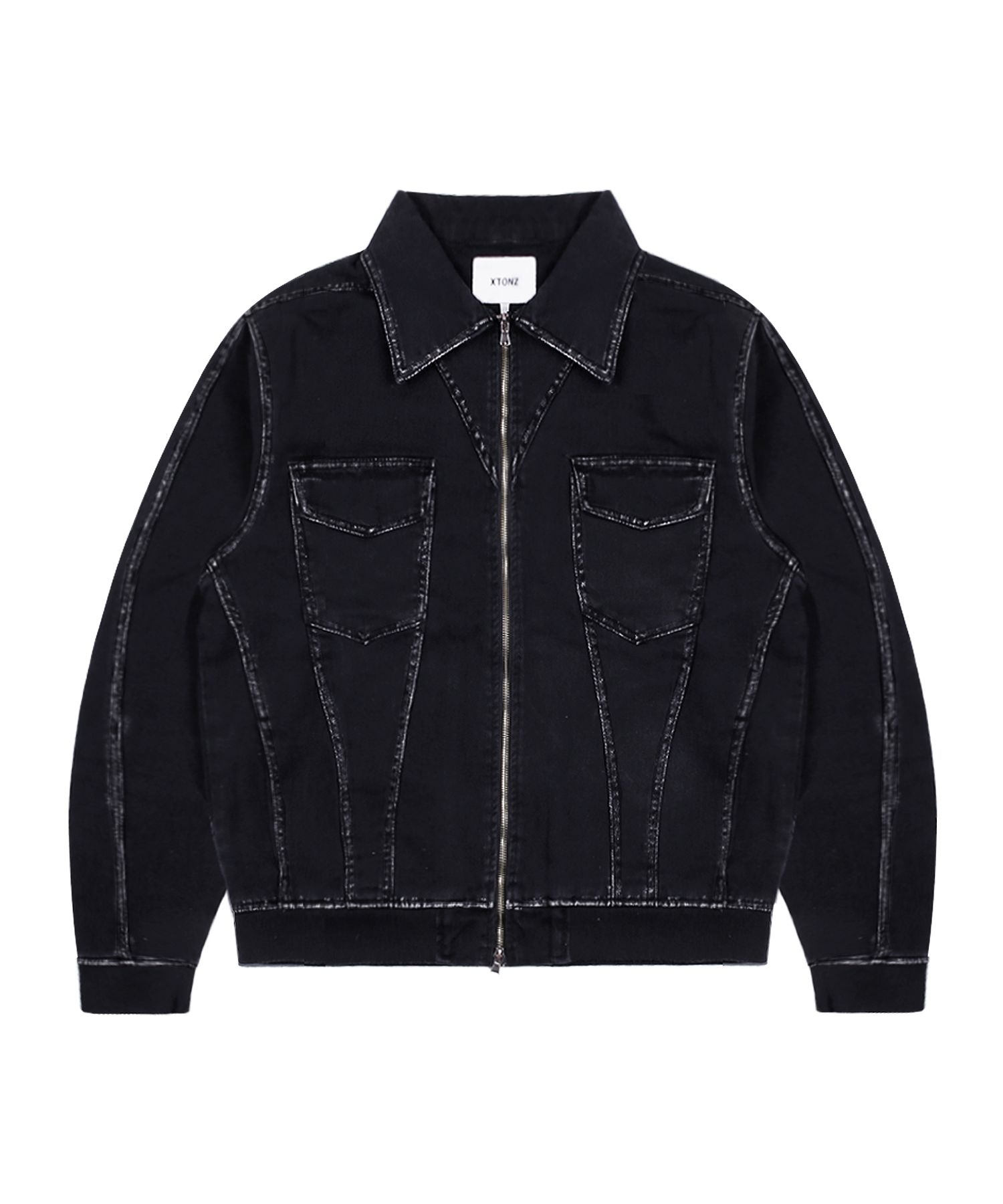 アウターその他 XTONZ XJ108 Line Washing Cotton Jacket BLACK XJ108 MUSINSA | XTONZ XJ108 Line Washed Cotton Jacket (BLACK)